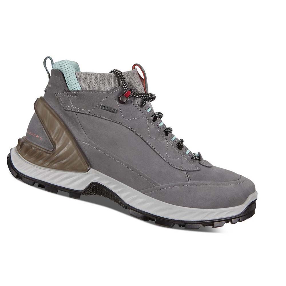 Women\'s Ecco Exohike High Hiking & Trail Grey | SG 144NWY